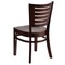 Flash Furniture Darby Series Slat Back Walnut Wood Restaurant Chair, PK2 2-XU-DG-W0108-WAL-WAL-GG - alternate 3